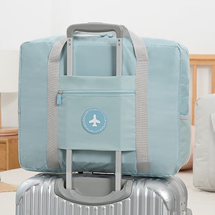 大容量旅行包女可折叠行李待产包收纳袋子便携手提简约短途拉杆包