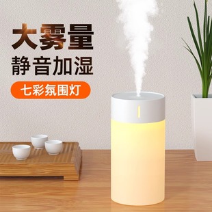 大容量室内 越徒加湿器家用静音卧室小型空气大雾量雾化器车载车用香薰氛围灯桌面婴儿孕妇办公室客厅2023新款