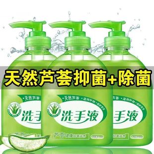 不伤手 2瓶 芦荟抑菌500g大容量植物精粹母婴宝宝洗手液加量装