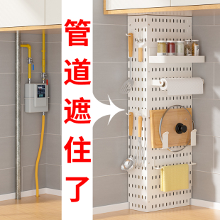 饰洞洞板煤气遮丑包热水器下水天然气遮挡箱 厨房燃气管道遮挡装