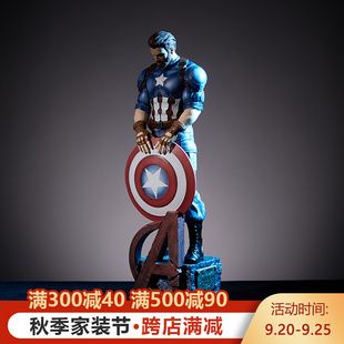 复仇者联盟手办美国队长摆件漫威人物钢铁侠模型动漫周边玩具礼物