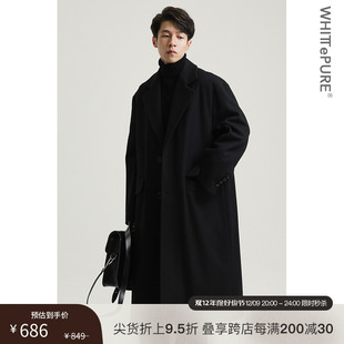 EPURE WHITT 领毛呢外套男冬 高品质羊毛呢子大衣西装 白川