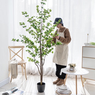 仿真绿植摆件日本吊钟植物马醉木服装 店室内客厅装 饰假树落地盆栽
