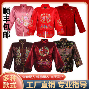 寿衣男女全套殡葬用品老年人冲喜高档寿服纯棉七件套老人孝衣孝服