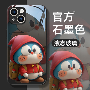 678卡通plus超薄mini 叮当猫适用苹果15手机壳14保护套iPhone13硅胶12液态玻璃11全包xr防摔pro男Xs女max新款
