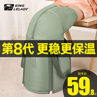 加高深桶过膝保温洗脚盆 立柱泡脚桶过小腿旅行可折叠泡脚袋便携式