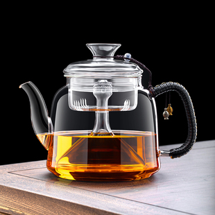 耐高温玻璃茶壶泡茶家用单壶烧水蒸煮茶器电陶炉专用茶具 2023新款