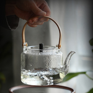 专用泡茶壶 煮茶壶玻璃烧水壶提梁壶家用耐高温茶具高级电陶炉新款