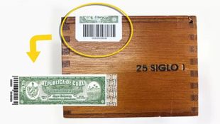 盒标 高稀霸雪茄标签国外德国瑞典邮票英国女王纪念票标贴条形码