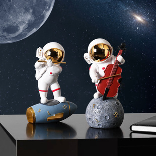 饰品摆设礼物 北欧创意乐队太空人宇航员小摆件模型客厅桌面家居装