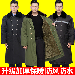 加厚长款 新款 军棉绿大衣 女零下防寒服东北棉袄老式 军大大衣男冬季