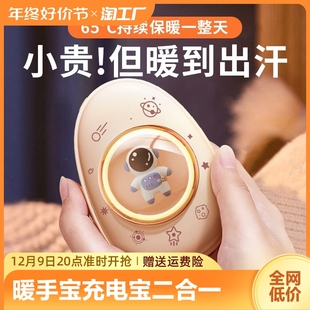 2023新款暖手宝充电宝二合一女生暖宝宝生日礼物小学生儿童可爱萌宠热水袋usb随身携带冬季自发热捂取暖神器