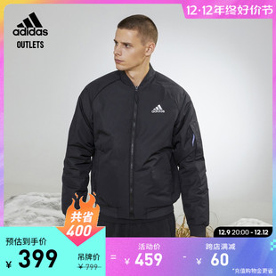 户外保暖飞行员棉服外套 adidas官方outlets阿迪达斯轻运动男装