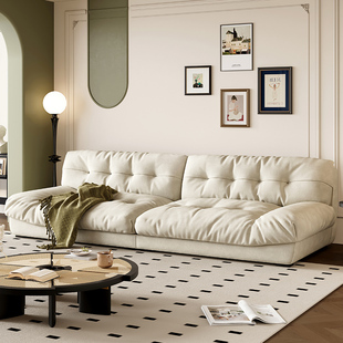 baxter云朵沙发布艺小户型意式 客厅现代简约北欧羽绒法式 奶油风