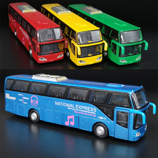 5开门合金双层巴士模型仿真旅游大巴车公交车客车儿童玩具车 新品