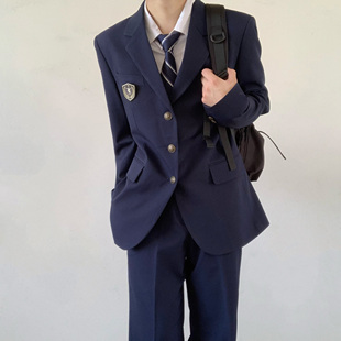 秋季 外套男士 中长款 木村叔dk日系制服西装 套装 休闲西服女学生西裤