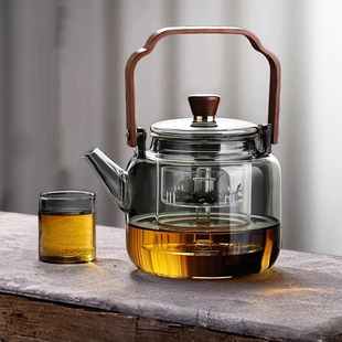 透明耐高温蒸泡茶专用围炉煮茶器电陶炉烧水壶 玻璃煮茶壶2023新款