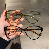 TR90三角猫眼蝶形辣妹眼镜架可配度数近视镜框防蓝光 Mona网红同款